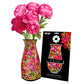 Tiffany "Pink Peonies" Expandable Vase