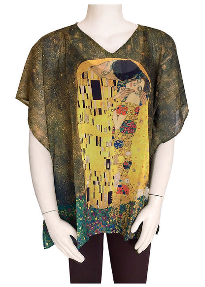Überzieh-Tunika: Gustav Klimts „Der Kuss“