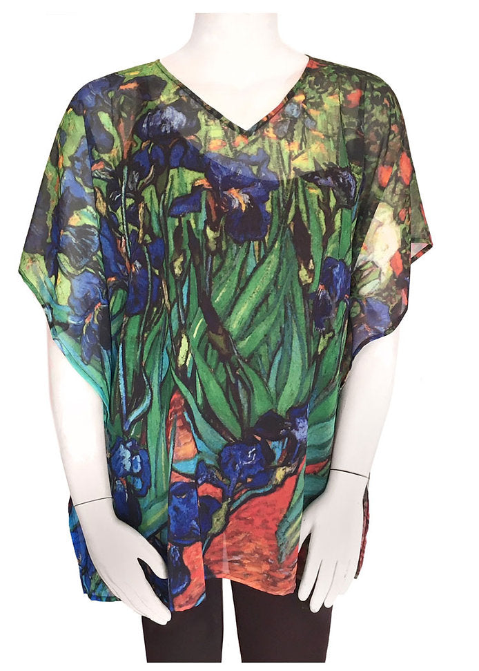 Pop-over Tunic: Vincent van Gogh's "Irises"