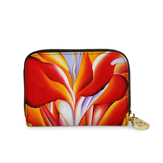 Georgia O'Keeffe "Red Canna" Zip Wallet - Chrysler Museum Shop