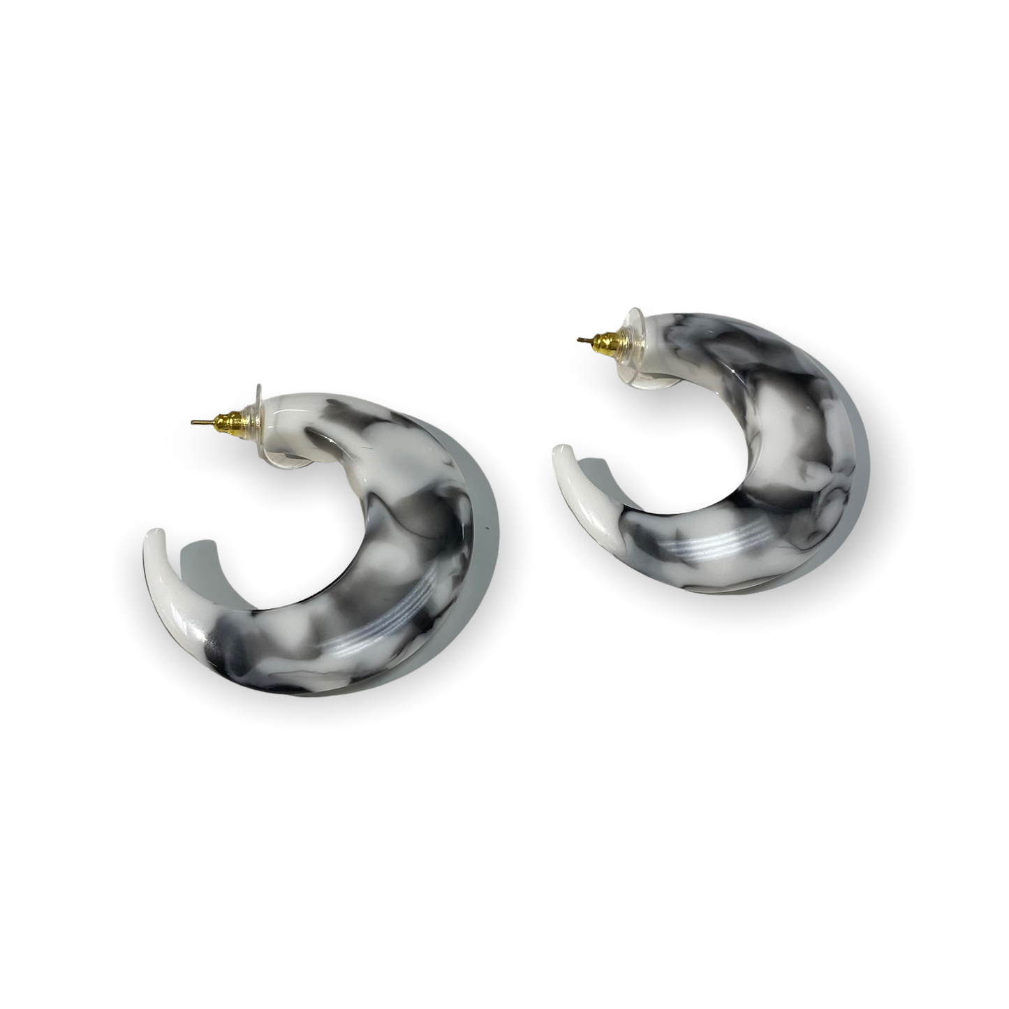 Black & White Anzol Hook Earrings
