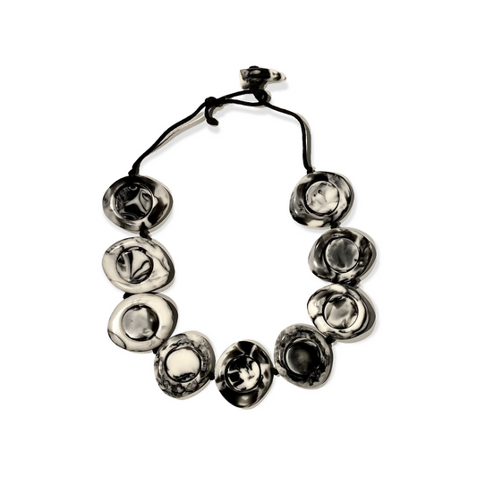 Black & White Swirls Necklace - Chrysler Museum Shop