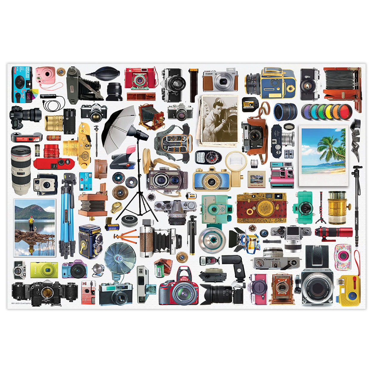 Classic Cameras Puzzle with Collectible Tin
