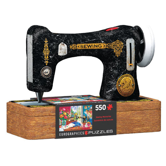 Sewing Machine Puzzle with Collectible Tin