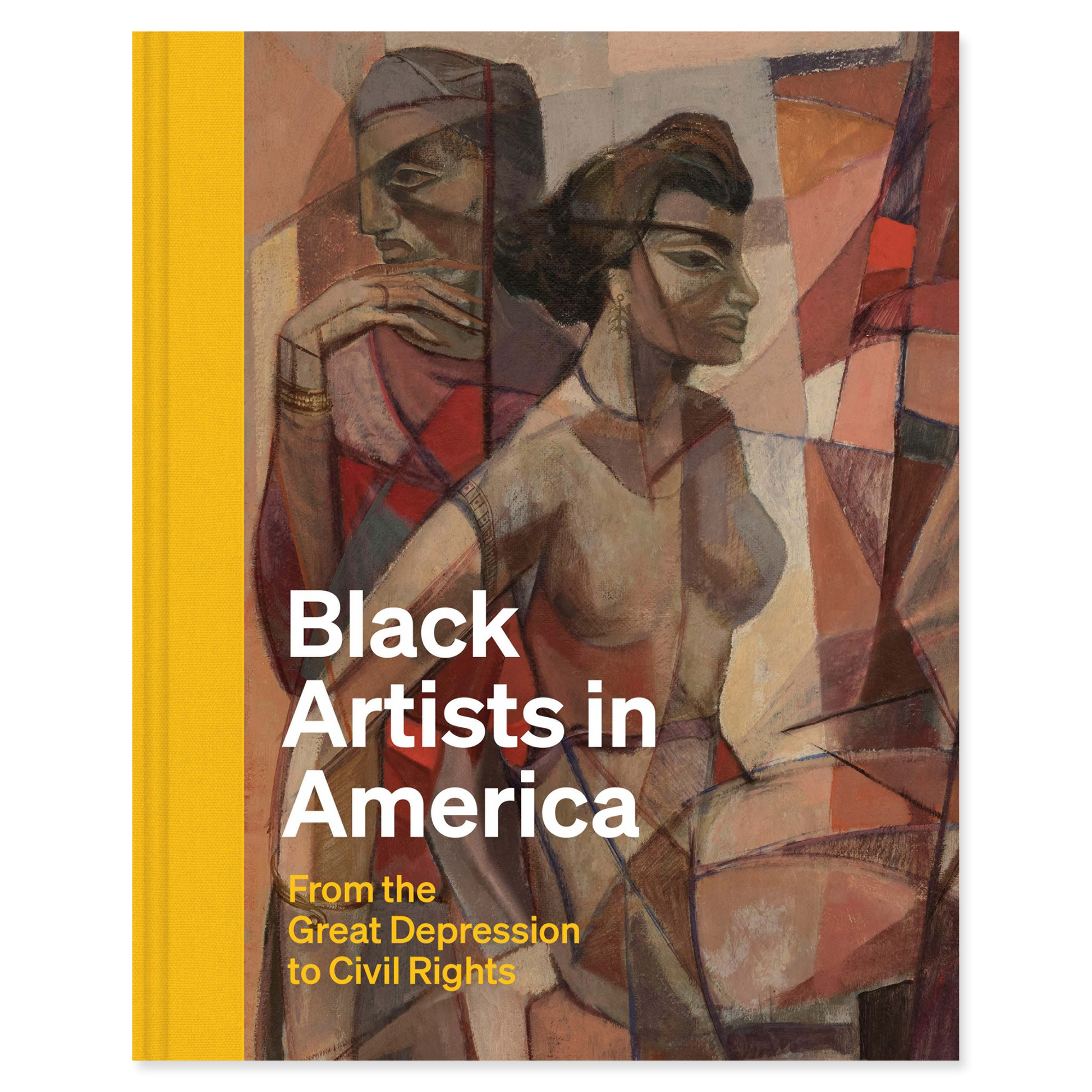 Book cover of 'Black Artists in America' with abstract art design and text.
