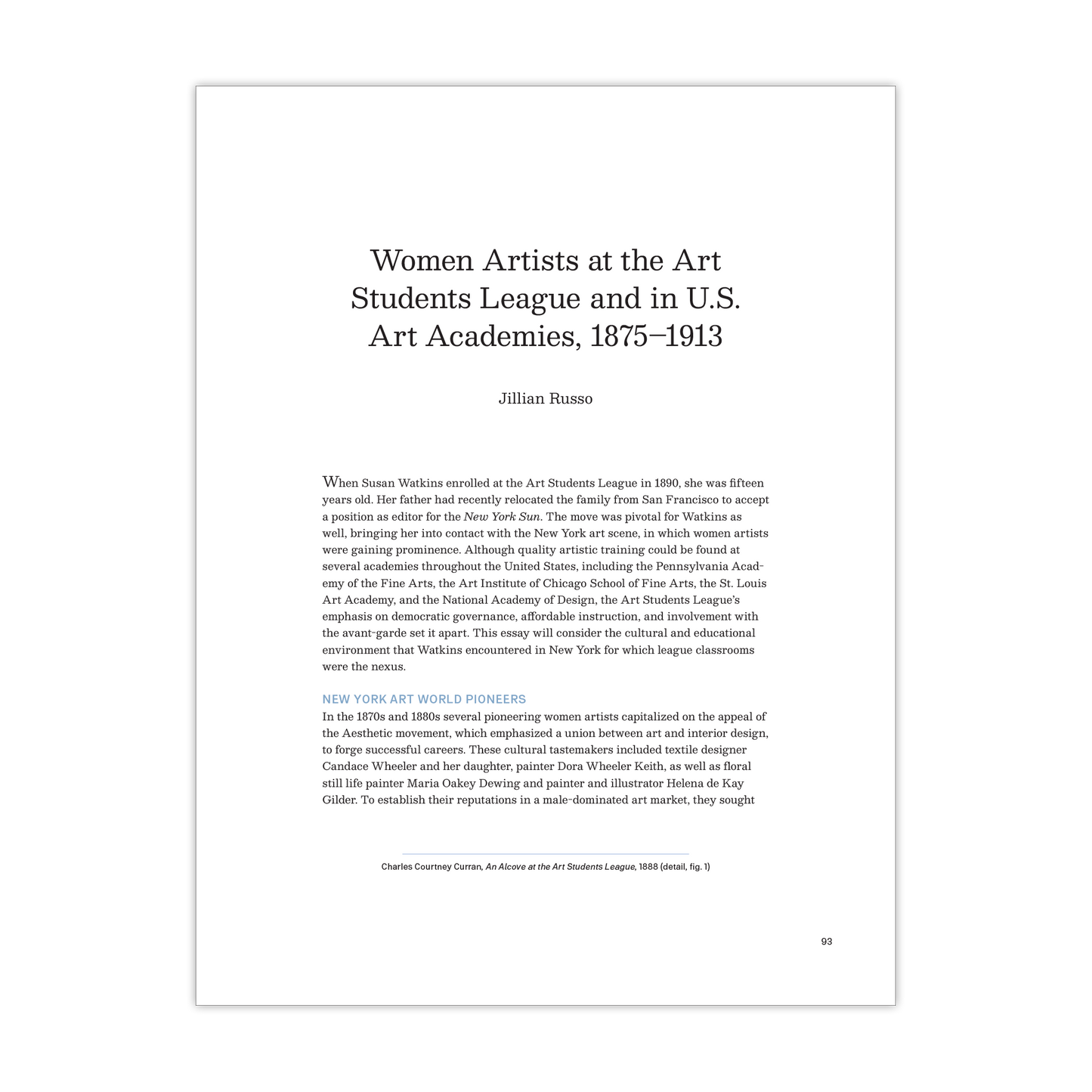 Susan Watkins and Women Artists of the Progressive Era (p. 93) - Chrysler Museum of Art