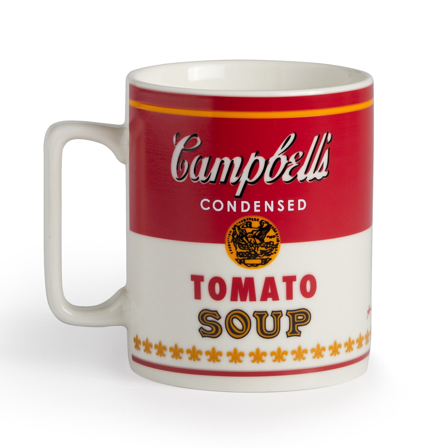 Campbell's Tomato Soup mug with red and white design