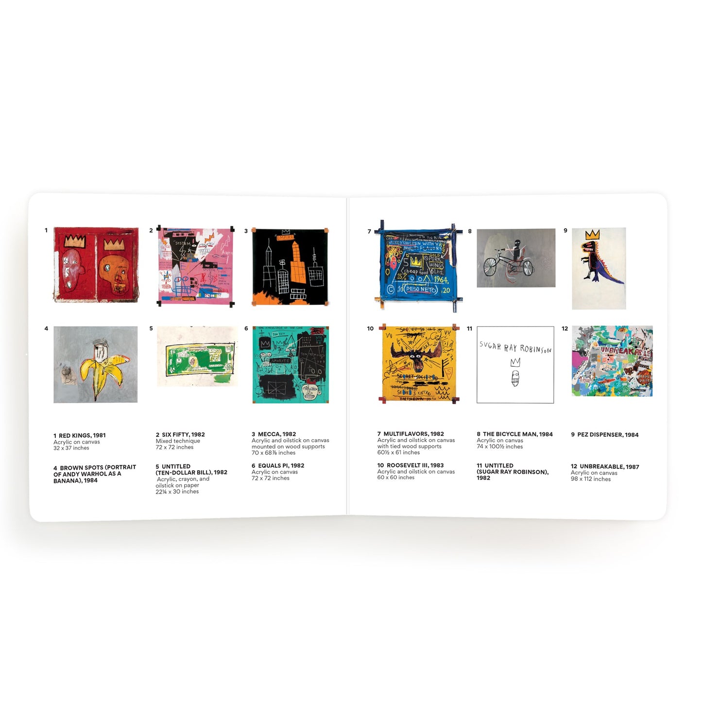 Collection of colorful posters on a white background