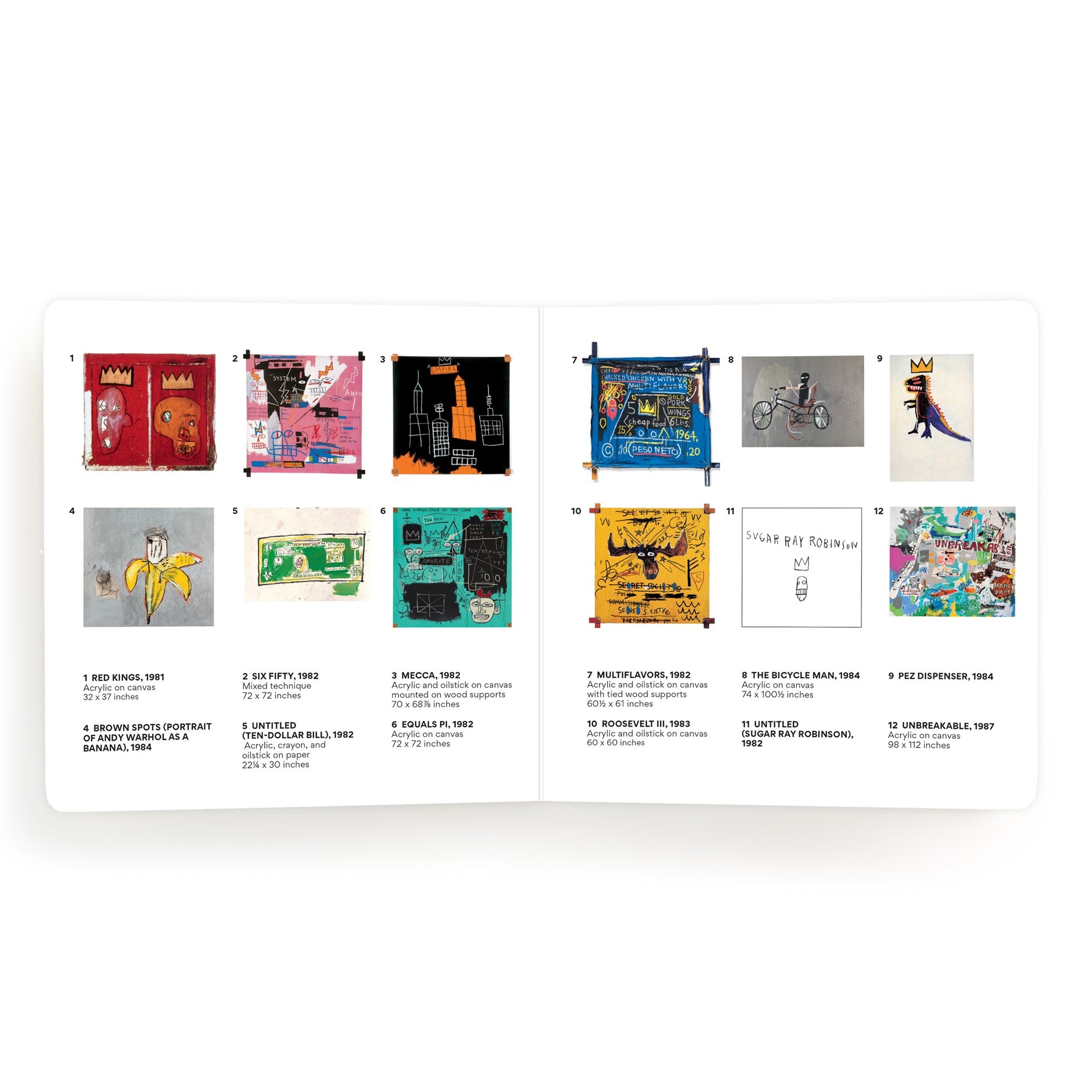 Collection of colorful posters on a white background