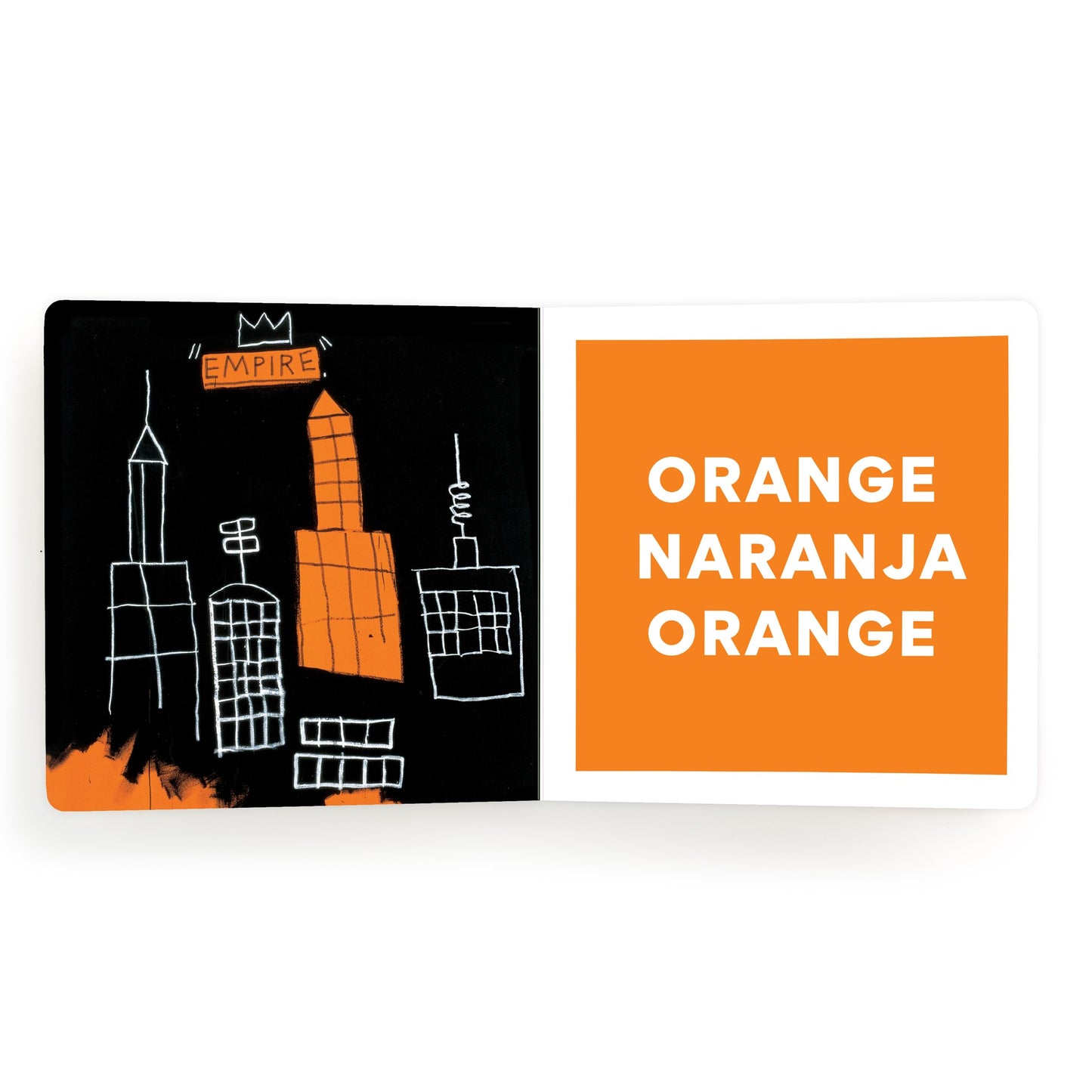 Card with black and orange design featuring 'Empire' and 'Orange Naranja Orange' text.