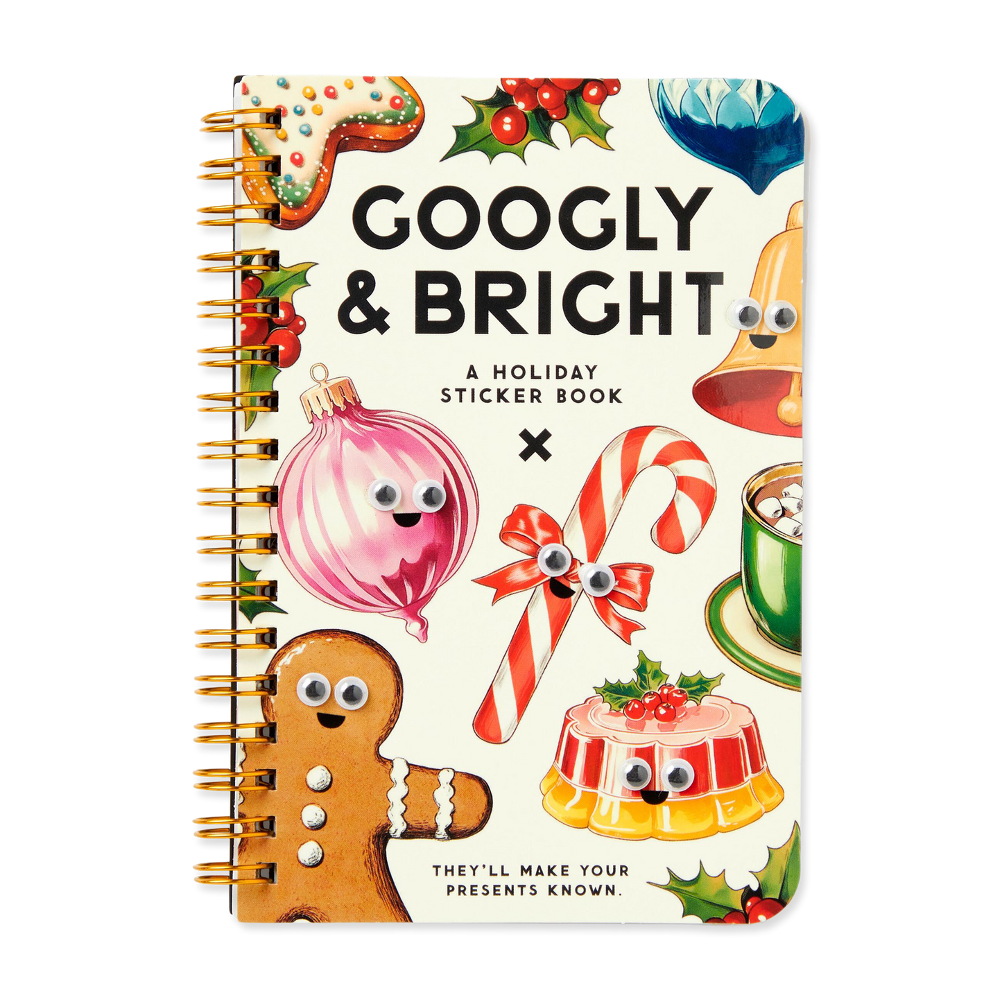 Holiday sticker book with colorful illustrations on a white background