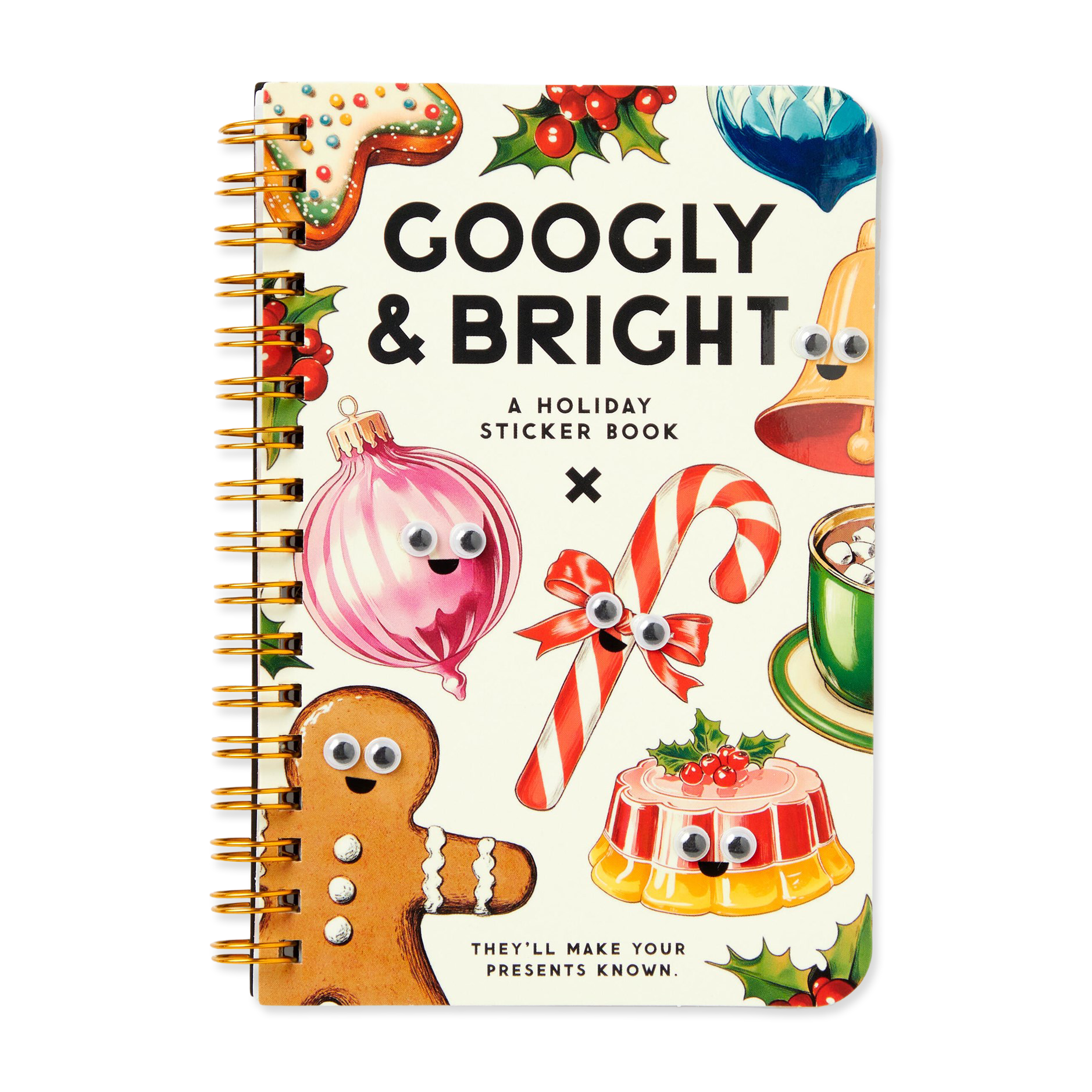 Holiday sticker book with colorful illustrations on a white background