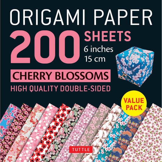 Origami Paper Cherry Blossom Patterns (200 Sheets) - Chrysler Museum Shop