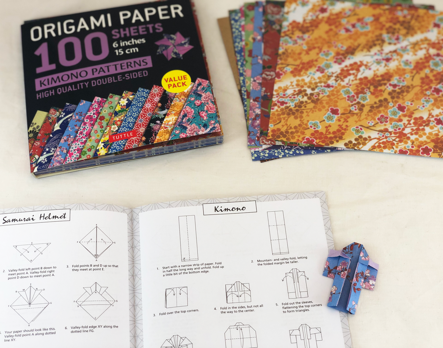 Origami Paper Kimono Patterns (100 Sheets)