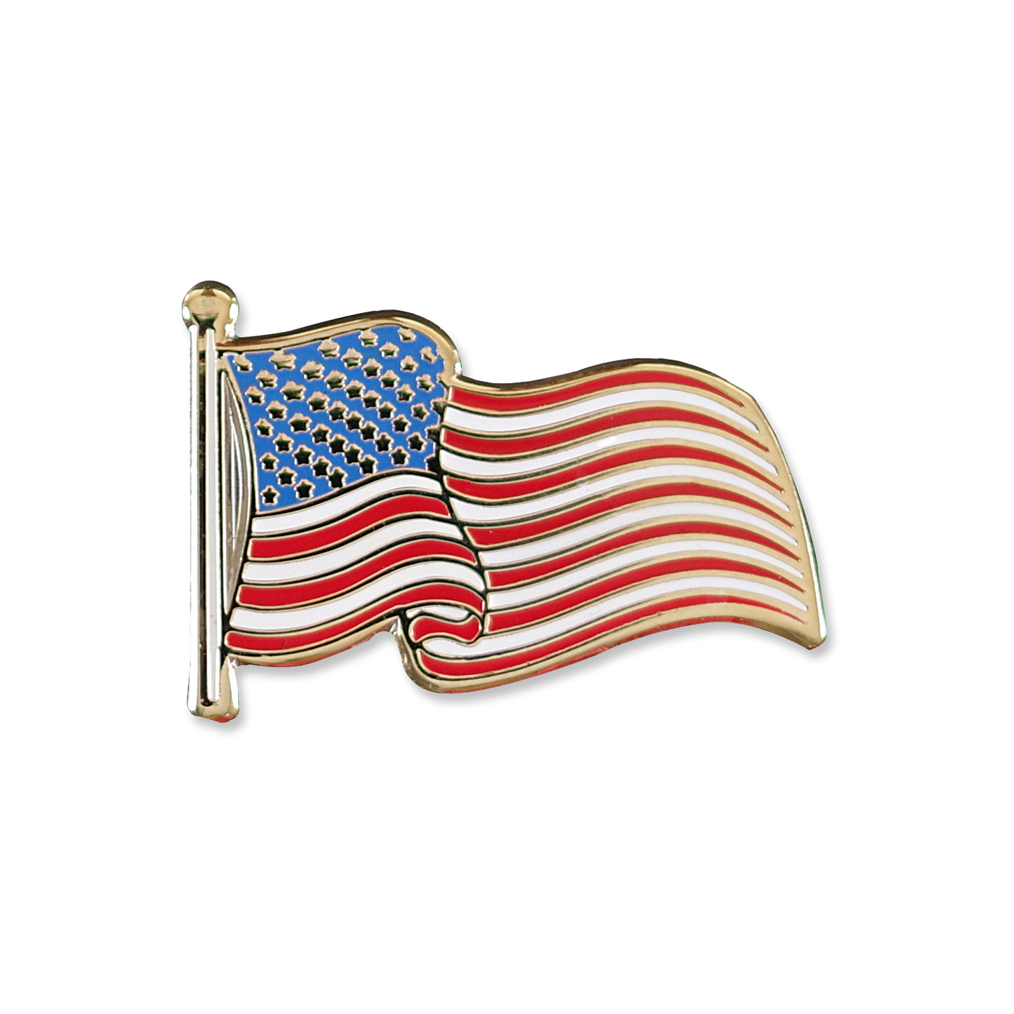 USA Flag Enamel Pin - Chrysler Museum Shop