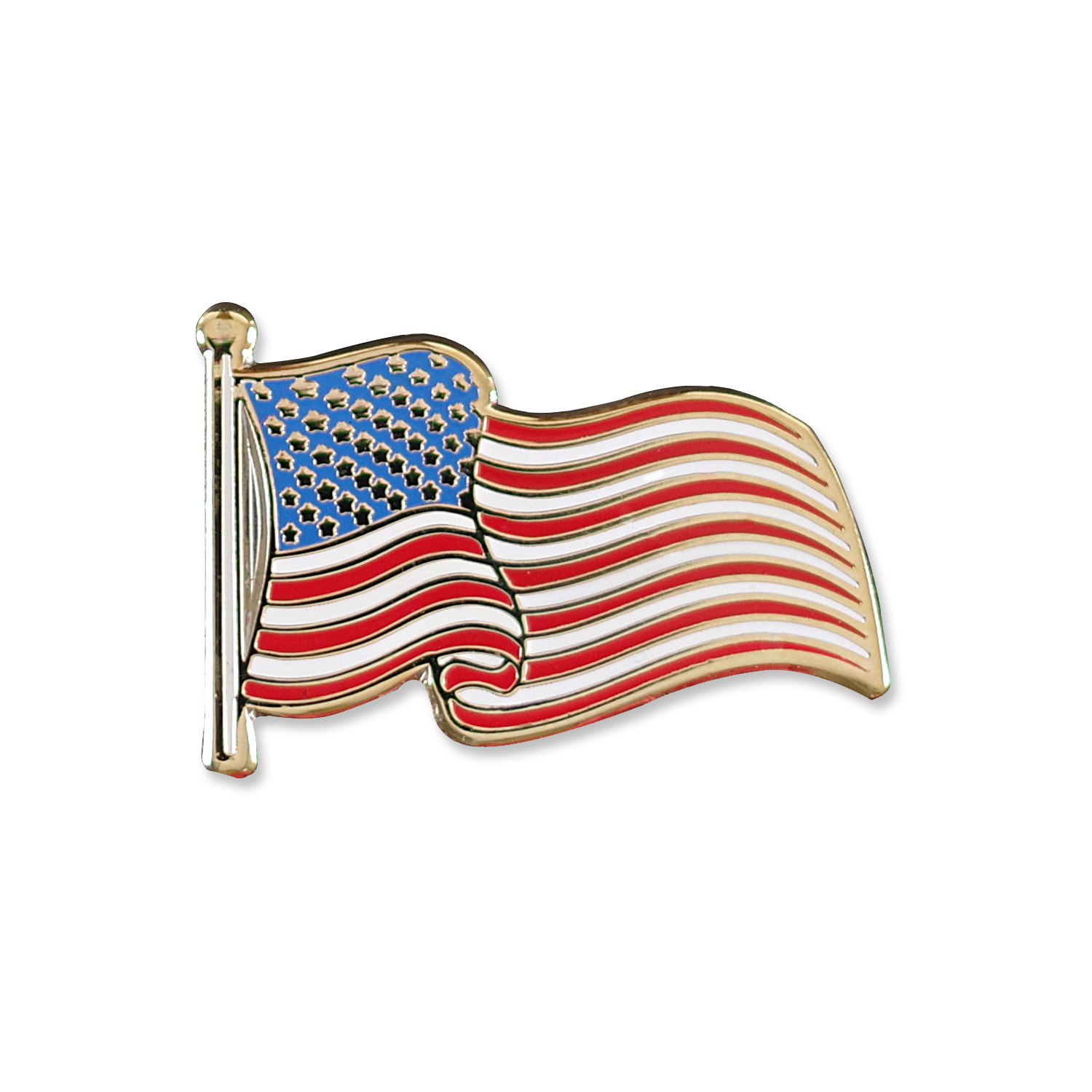 USA Flag Enamel Pin - Chrysler Museum Shop