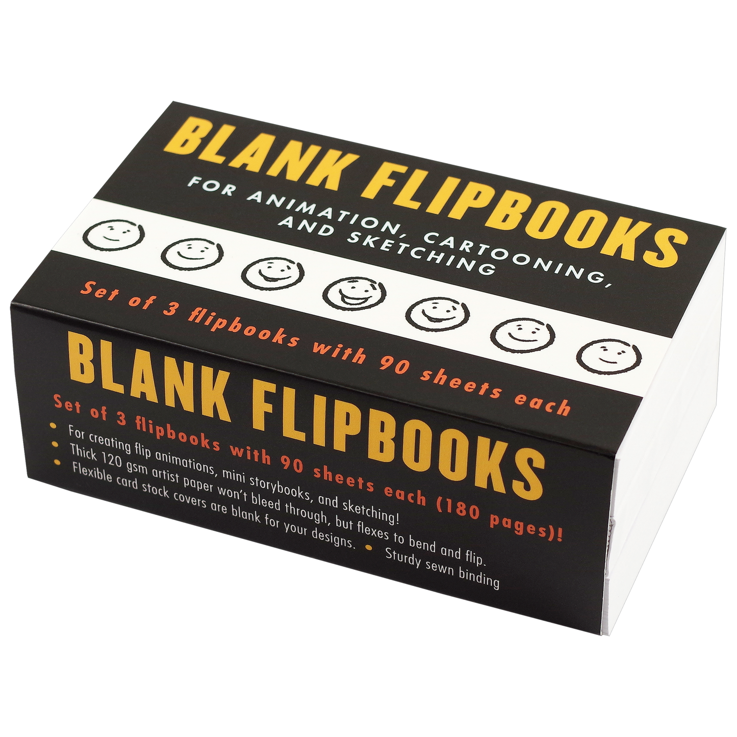 Set of 3 Blank Flipbooks