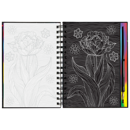 Extreme Blumen Scratch &amp; Sketch