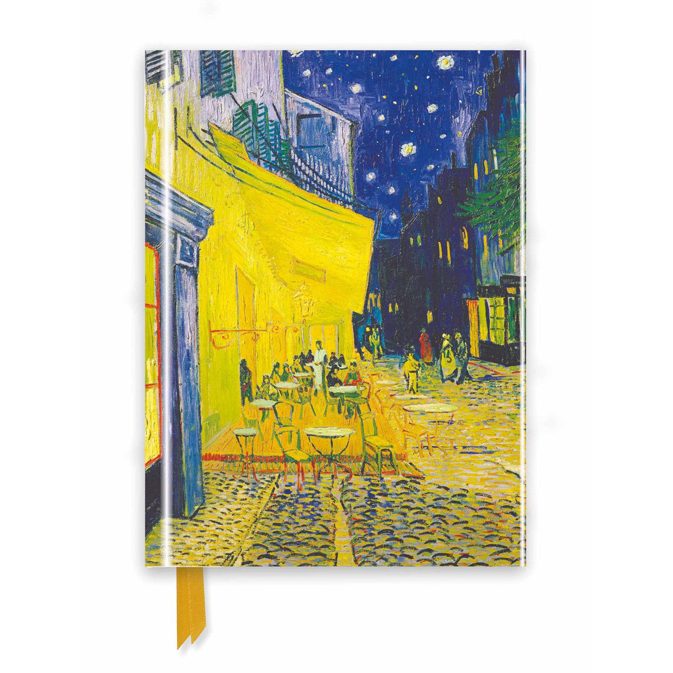 Vincent van Gogh „Caféterrasse“ Foliertes Tagebuch