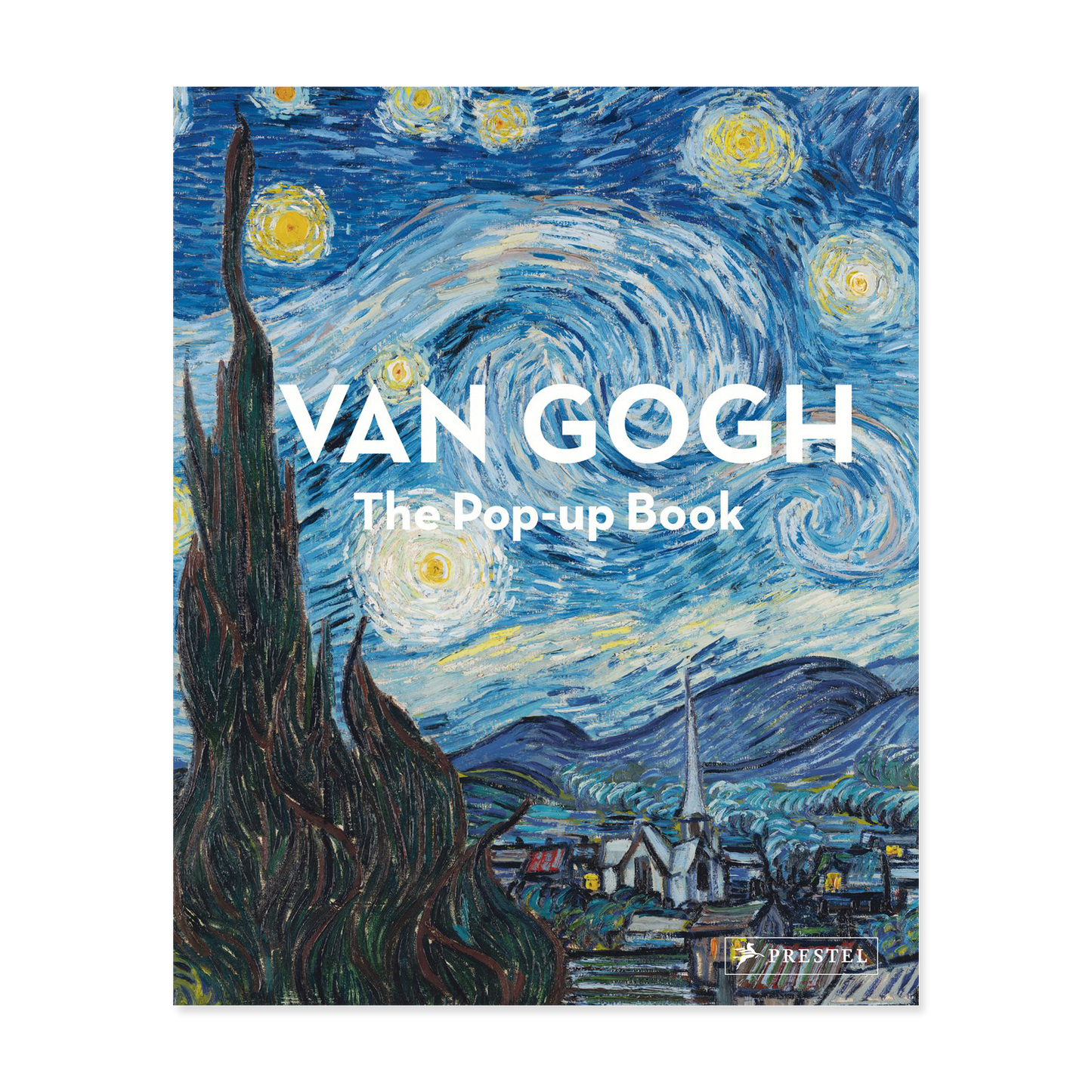 Pop-up book cover featuring Van Gogh's 'Starry Night' with the title 'Van Gogh: The Pop-up Book'.