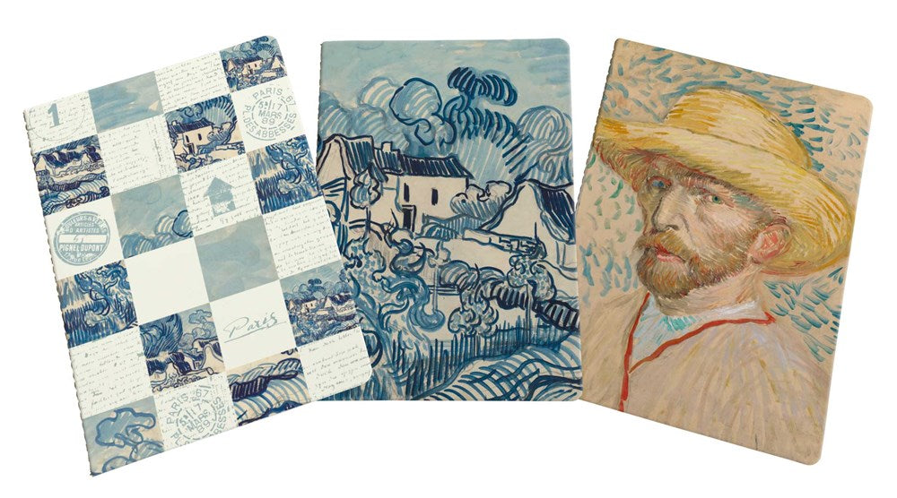 Cuaderno de viajero de Van Gogh, juego de 3 diarios recargables