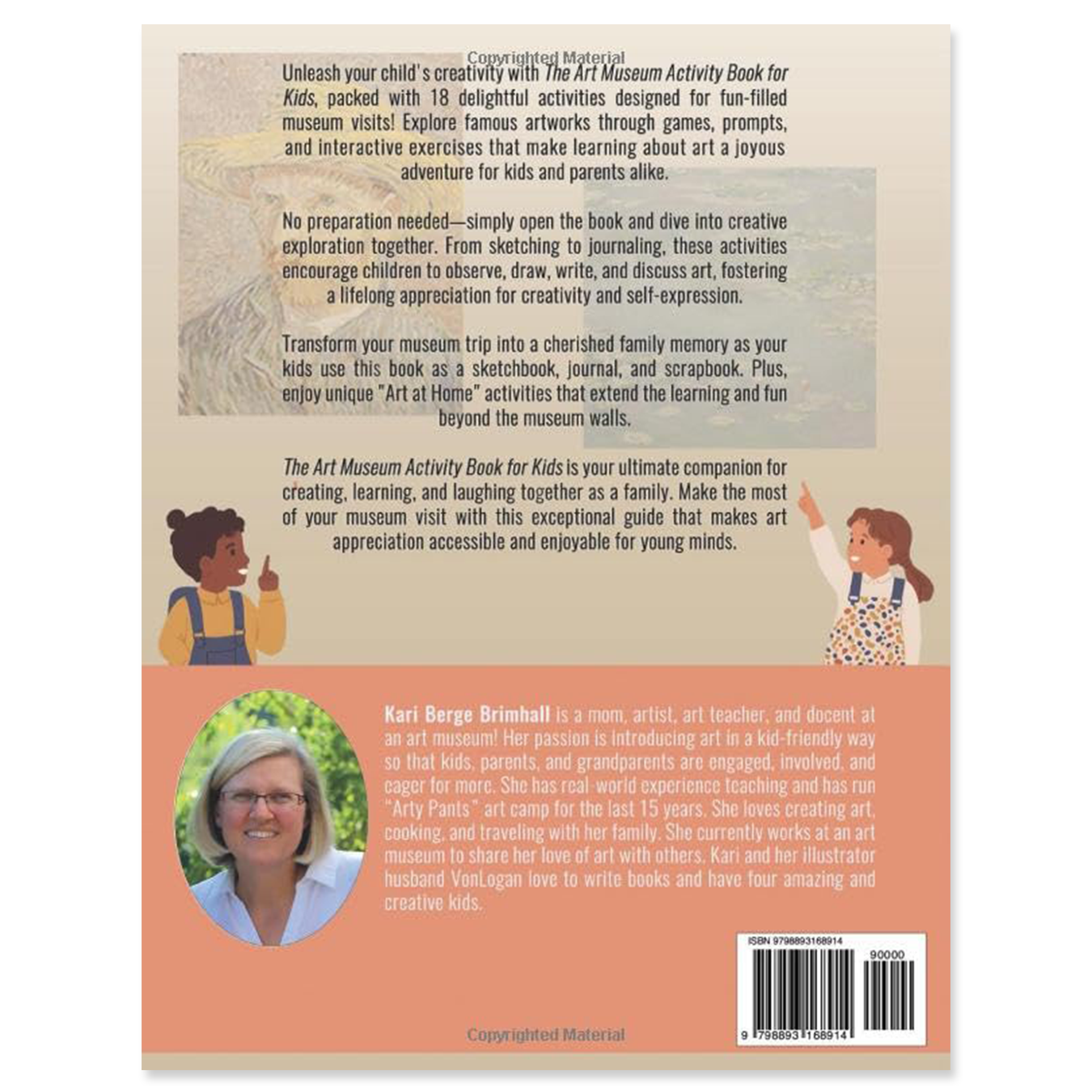 The Art Museum Activity Book for Kids, by Kari Berge Brimhall (Back Cover) - Chrysler Museum Shop