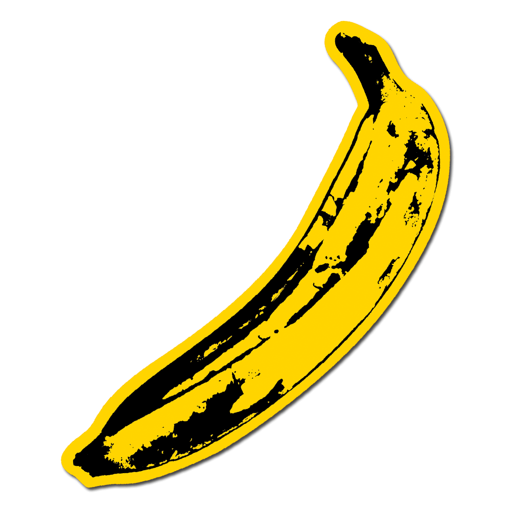 Big Banana by Andy Warhol - Die-Cut Sticker - Chrysler Museum Shop