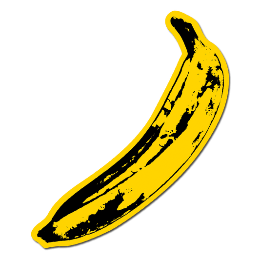 Big Banana by Andy Warhol - Die-Cut Sticker - Chrysler Museum Shop