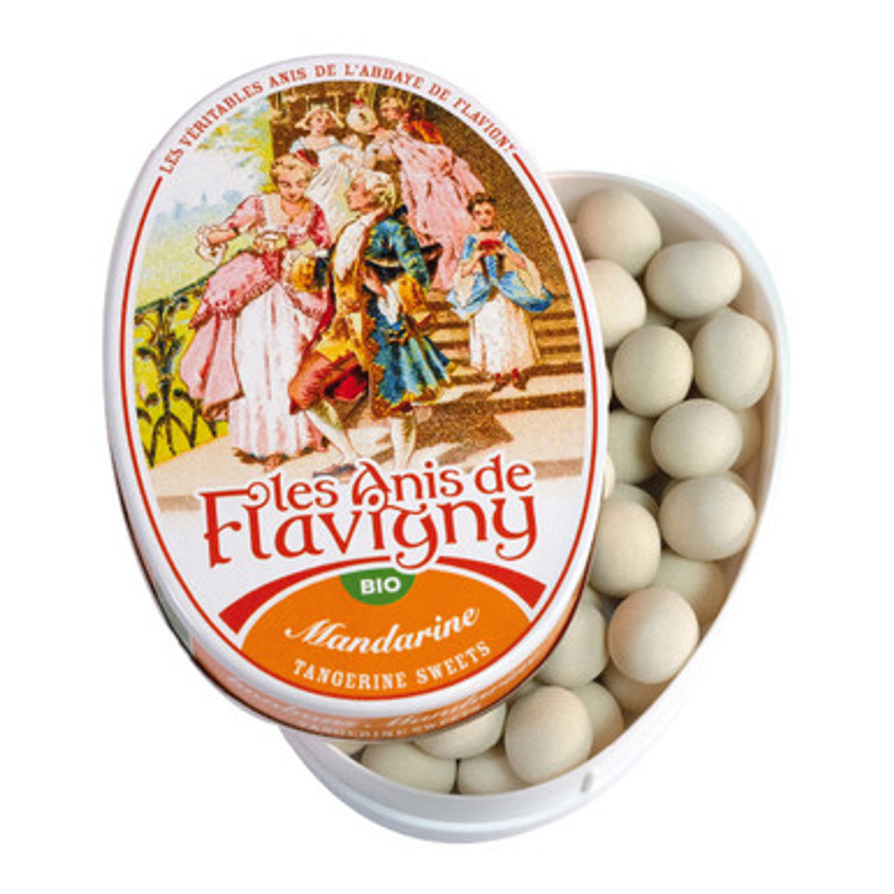 Les Anis de Flavigny Organic Tangerine Flavored Mints - Chrysler Museum Shop