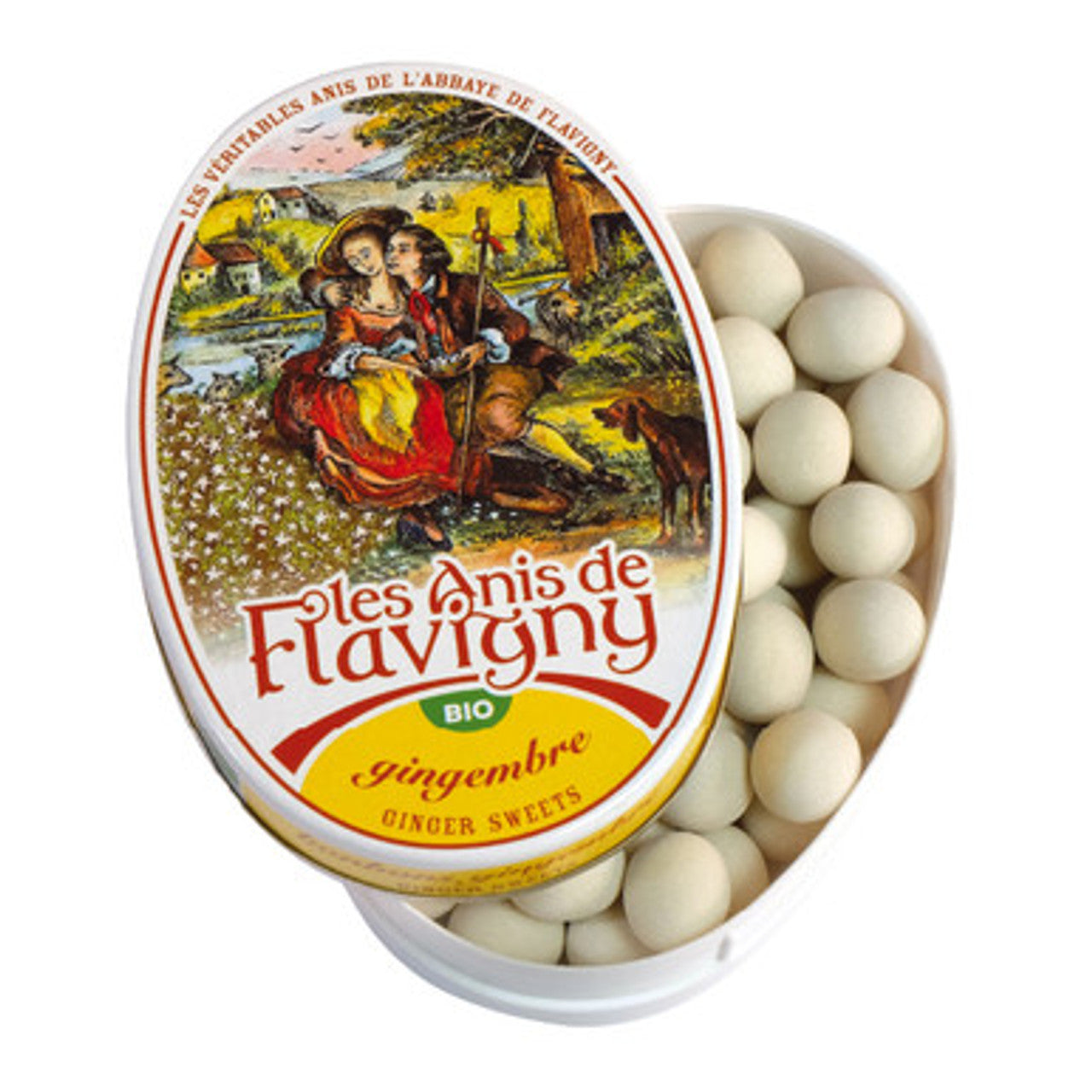 Les Anis de Flavigny Organic Ginger Flavored Mints - Chrysler Museum Shop