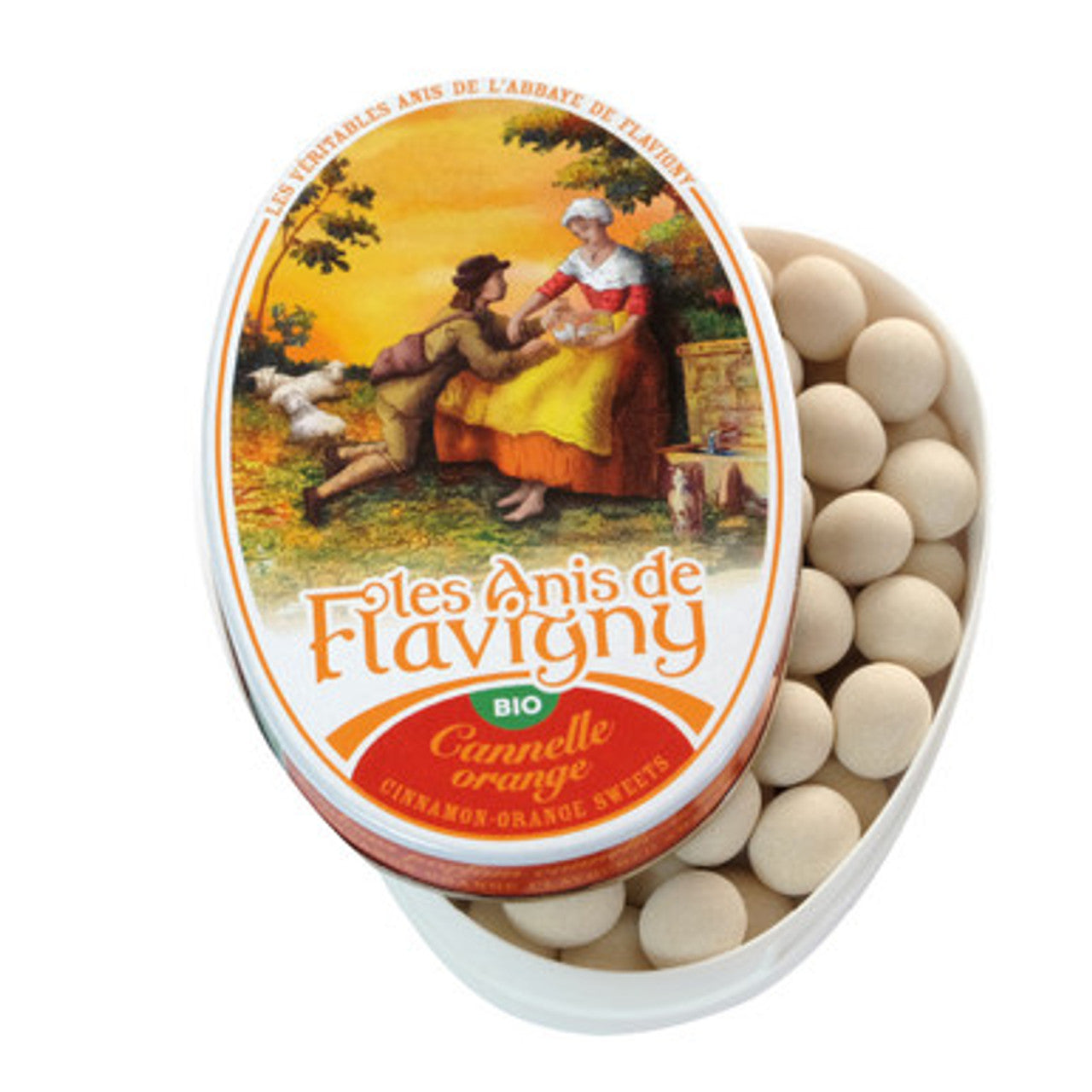 Les Anis de Flavigny Organic Cinnamon-Orange Flavored Mints - Chrysler Museum Shop