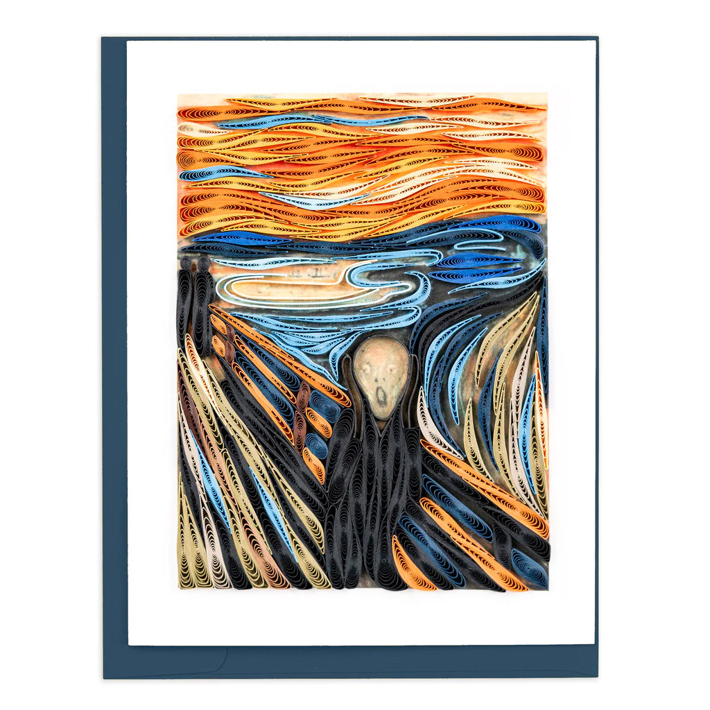 Quilling-Karte der Künstlerserie: Der Schrei von Edvard Munch