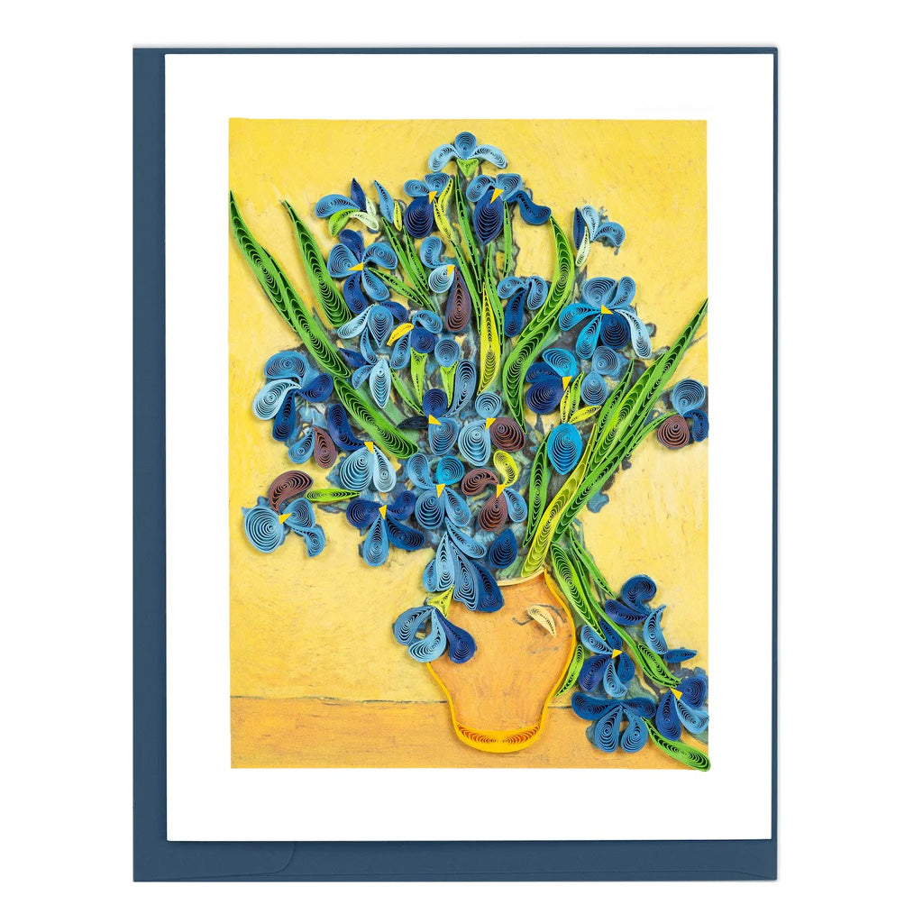 Artist Series Quilling Card: "Irises" by Vincent van Gogh - Chrysler Museum Shop