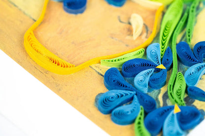 Artist Series Quilling Card: "Irises" by Vincent van Gogh (detail) - Chrysler Museum Shop