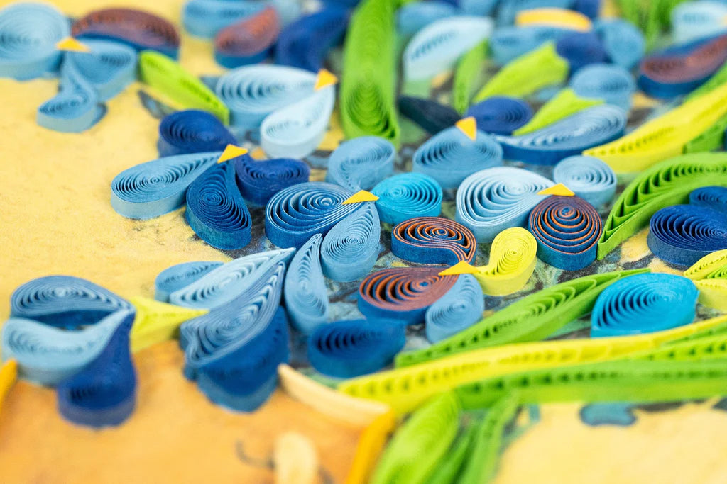 Artist Series Quilling Card: "Irises" by Vincent van Gogh (detail) - Chrysler Museum Shop