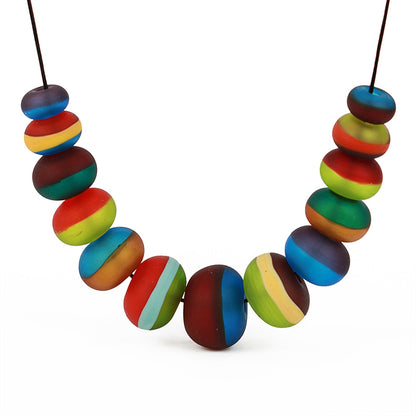 Soft Stripes Necklace: Multicolor - Chrysler Museum Shop