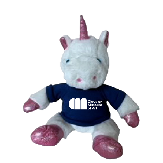 Astra the Unicorn Plush Animal with Chrysler Museum T-shirt - Chrysler Shop