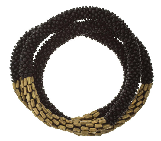 Statement Set of 3 Roll-On Bracelets: Hema Black - Chrysler Museum Shop