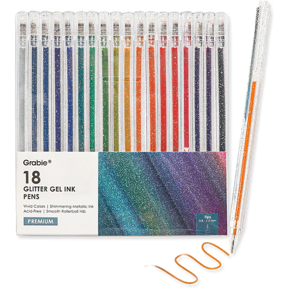 Iridescent Glitter Gel Ink Pen Set