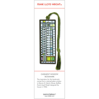 Frank Lloyd Wright Casement Window Metal Bookmark - Chrysler Museum Shop