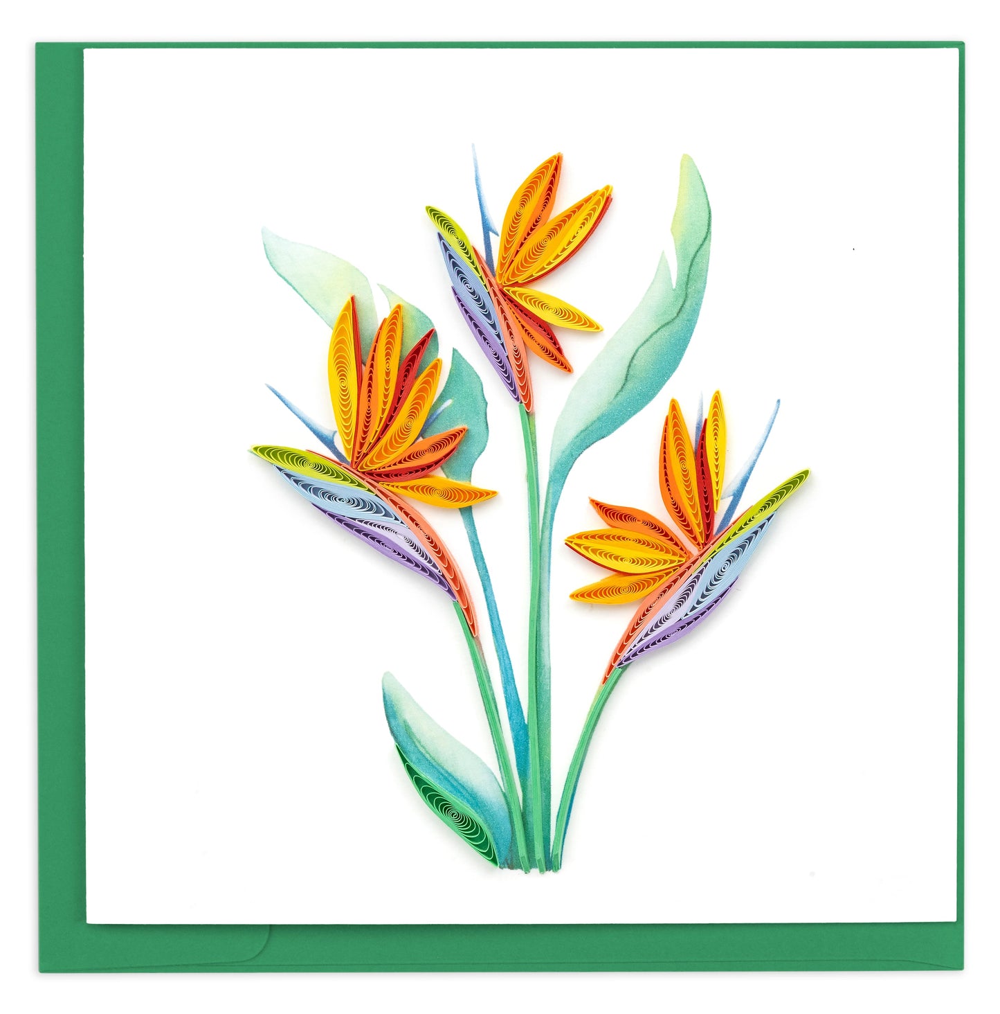 Quilled Bird of Paradise Note Card