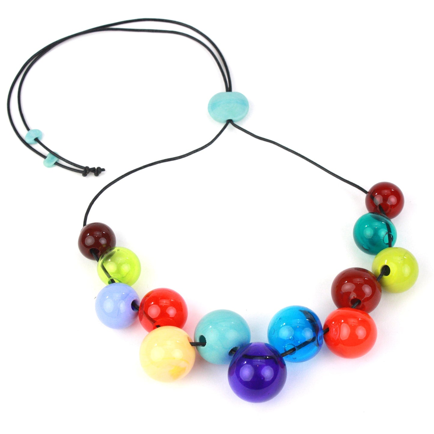 Bolla Offset Necklace: Multi - Chrysler Museum Shop