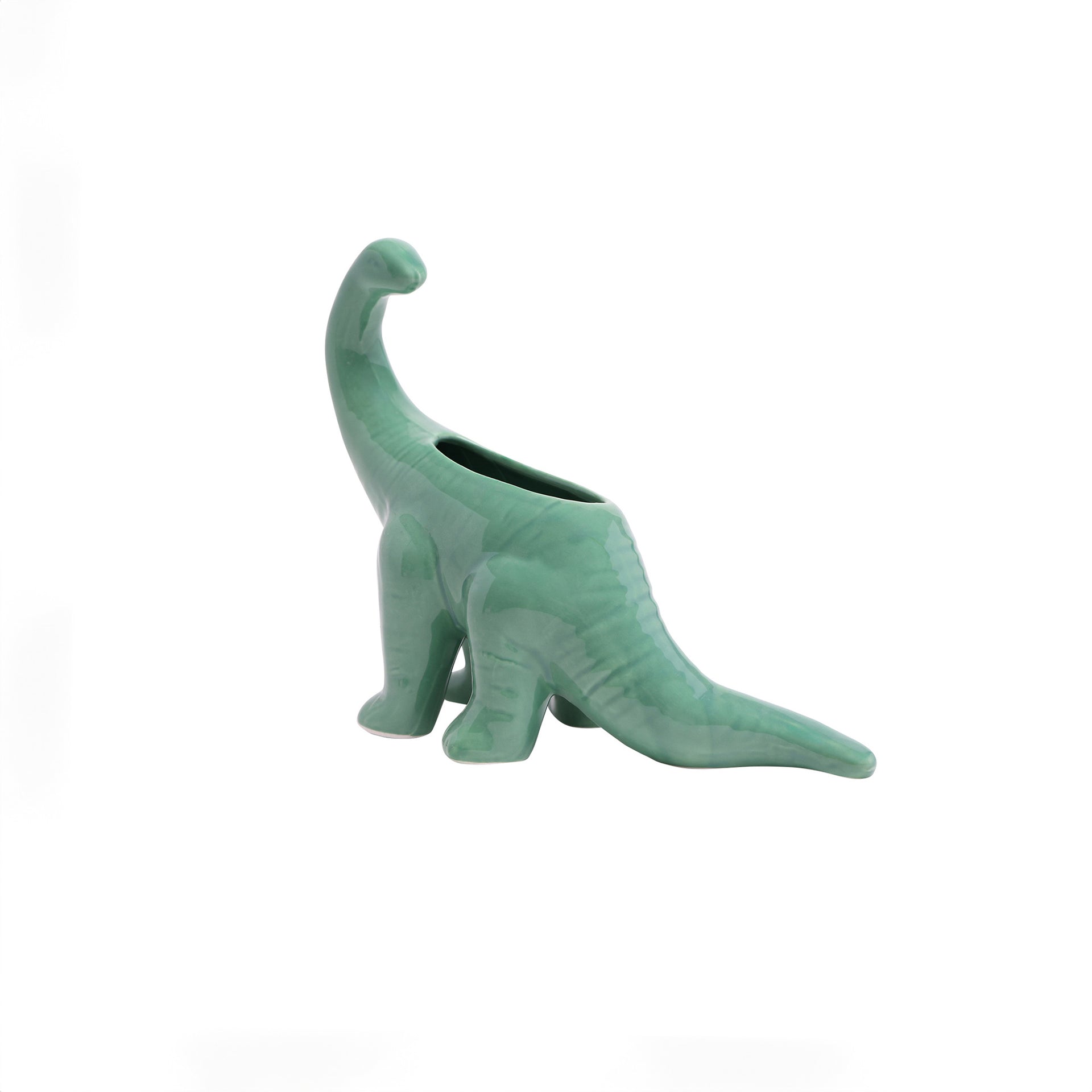 Brontosaurus Planter: Granite Green - Chrysler Museum Shop