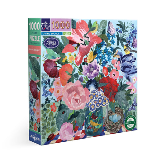 Spring Bouquet 1000 Piece Puzzle (Front) - Chrysler Museum Shop