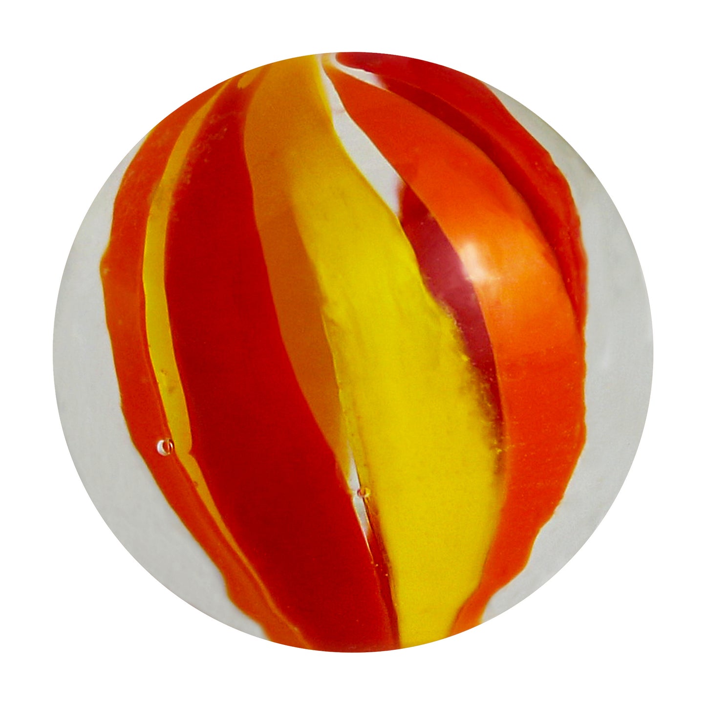 Handmade Glass Marble: Beach Ball