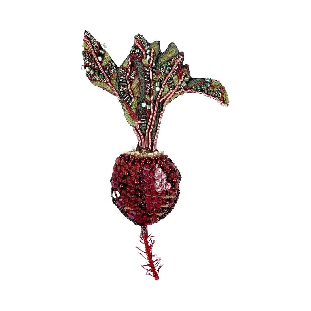 Beet Embroidered Brooch by Trovelore - Chrysler Museum Shop