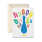 Birthday Peacock Greeting Card