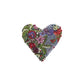 Blooming Heart Embroidered Brooch