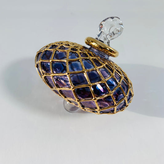 Egyptian Glass Ornament: Purple