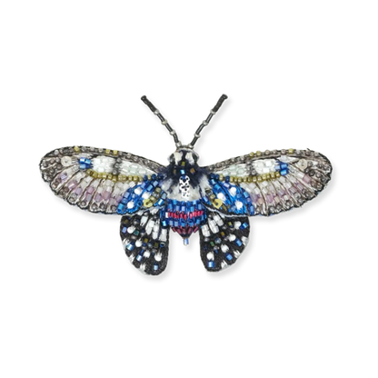 Borneo Birdwing Butterfly Embroidered Brooch